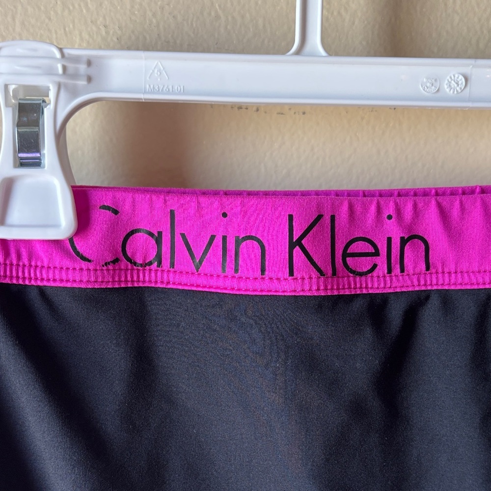Calvin Klein Black and Hot Pink Athletic Bikini Set - Picture 11 of 13